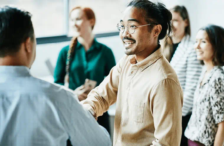 Think Education | Graduate Skills | People Shaking Hands | Large