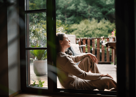 undergraduate certificate of mental health course page hero women in door way | Think Education