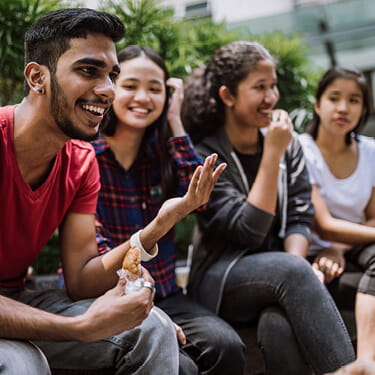 Fees and Scholarships | Think Education | Students Sitting | Large